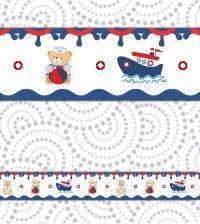 Faixa decorativa bebê urso marinheiro 1634-3775